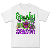 White Spooky Season Coffee Cups Premium Tee - FaDigitalArtStudio