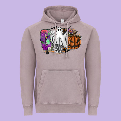 Boo Vintage Hoodie Designed By Sublimationcraftshop