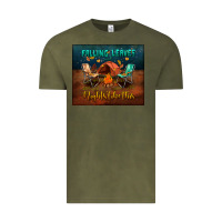 Vintage Olive falling leaves and nights like this mouse pad Vintage Tee - BundleAndBundleShop