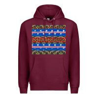 Burgundy armed forces day Premium Hoodie - Artiststas