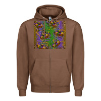 Chestnut mardi gras king cake leopard Zipper Hoodie - RanaPortraitStore