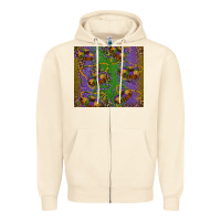 Sandshell mardi gras king cake leopard Zipper Hoodie - RanaPortraitStore
