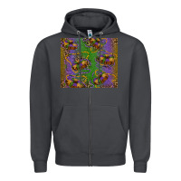 Smoke mardi gras king cake leopard Zipper Hoodie - RanaPortraitStore
