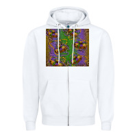 White mardi gras king cake leopard Zipper Hoodie - RanaPortraitStore