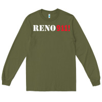 Army Green reno 911 Long Sleeve Tee - linhVisuals