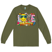 Army Green Love Summer Long Sleeve Tee - CowhideDigitalArt