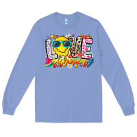 Colony Blue Love Summer Long Sleeve Tee - CowhideDigitalArt