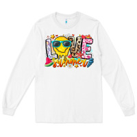 White Love Summer Long Sleeve Tee - CowhideDigitalArt