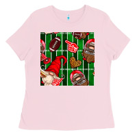 Bubblegum Pink american football gnomes Ladies Tee - BundleAndBundleShop