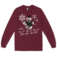 Burgundy sam the snowman from rankin bass rudolph the red nosed reindeer Long Sleeve Tee - linhVisuals