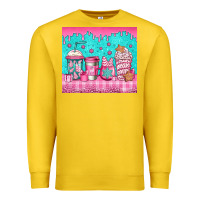 Lemon pink christmas coffee Premium Sweatshirt - Jasminsmagicworld