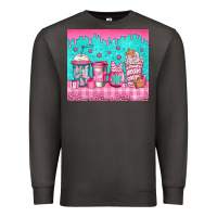Smoke pink christmas coffee Premium Sweatshirt - Jasminsmagicworld