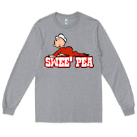 Heather Grey swee' pea from popeye Long Sleeve Tee - linhVisuals