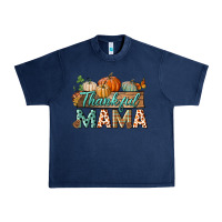 Navy thankful mama Urban Heavy Tee - BundleAndBundleShop