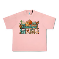 Salmon thankful mama Urban Heavy Tee - BundleAndBundleShop