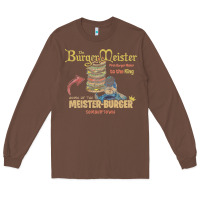 Chestnut the burgermeister home of the meister burger Long Sleeve Tee - linhVisuals