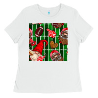 White american football gnomes Ladies Tee - BundleAndBundleShop