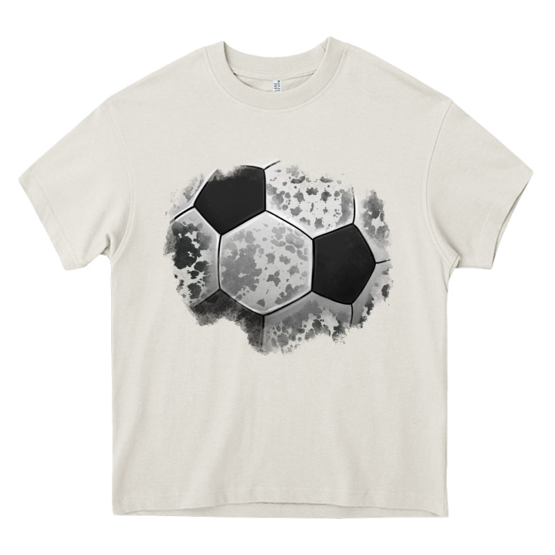 Cowhide Soccer Patch Heavy Core Tee by Jasminsmagicworld | Teevron