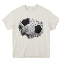 Cream cowhide soccer patch Heavy Core Tee - Jasminsmagicworld