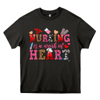 Asphalt nursing is a work of heart Heavy Core Tee - OliviaCreatesArt