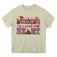 Mossy nursing is a work of heart Heavy Core Tee - OliviaCreatesArt
