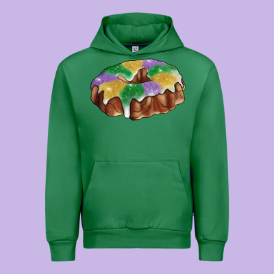 Mardi Gras King Cake Urban Hoodie Designed By Ranaportraitstore