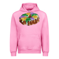 Fuchsia Pink mardi gras king cake Urban Hoodie - RanaPortraitStore