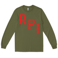 Army Green rpi engineers Long Sleeve Tee - linhVisuals