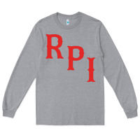 Heather Grey rpi engineers Long Sleeve Tee - linhVisuals