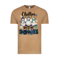 Vintage Camel Chillin With My Snowmies Vintage Tee - FaDigitalArtStudio