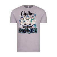 Vintage Zinc Chillin With My Snowmies Vintage Tee - FaDigitalArtStudio
