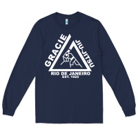 Navy gracie jiu Long Sleeve Tee - linhVisuals
