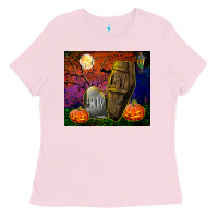 Headstone And Coffin Tumbler Ladies Tee | Teevron