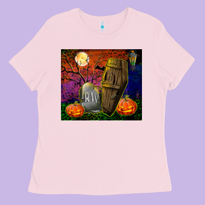 Headstone And Coffin Tumbler Ladies Tee Designed By Bundleandbundleshop
