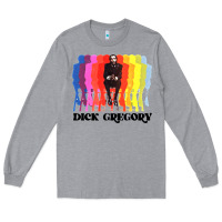 Heather Grey dick gregory Long Sleeve Tee - linhVisuals