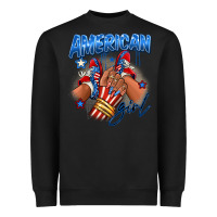 Black Afro american girl sneakers Heavyweight Sweatshirt - RanaPortraitStore