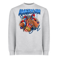 Afro American Girl Sneakers Heavyweight Sweatshirt | Teevron