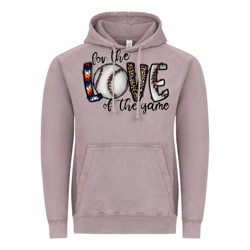 For The Love Of The Game Baseball Vintage Hoodie by CowhideDigitalArt | Teevron
