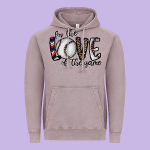For The Love Of The Game Baseball Vintage Hoodie Designed By Cowhidedigitalart