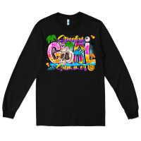 Black spooky girl summer Long Sleeve Tee - CowhideDigitalArt