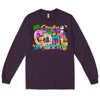Plum spooky girl summer Long Sleeve Tee - CowhideDigitalArt