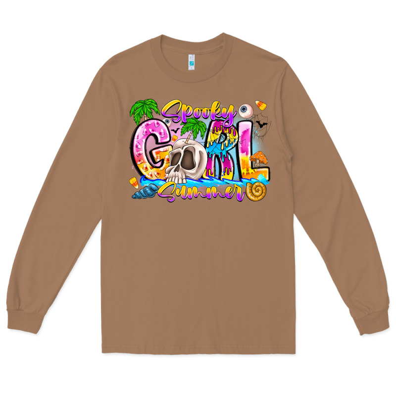 Spooky Girl Summer Long Sleeve Tee by CowhideDigitalArt | Teevron