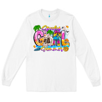 White spooky girl summer Long Sleeve Tee - CowhideDigitalArt