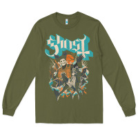 Army Green ghost   impera maestro t shirt Long Sleeve Tee - linhVisuals