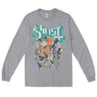 Heather Grey ghost   impera maestro t shirt Long Sleeve Tee - linhVisuals