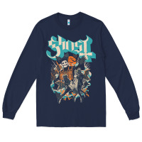 Navy ghost   impera maestro t shirt Long Sleeve Tee - linhVisuals
