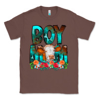 Chestnut Boy Mom Flowers Cow Classic Tee - CowCowDesign