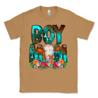 Toasted Coconut Boy Mom Flowers Cow Classic Tee - CowCowDesign