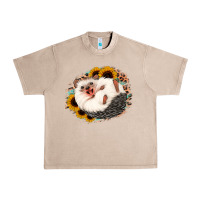French Oak happy hedgehog sunflower leopard Urban Heavy Tee - Jasminsmagicworld