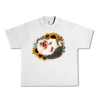 Lunar Rock happy hedgehog sunflower leopard Urban Heavy Tee - Jasminsmagicworld